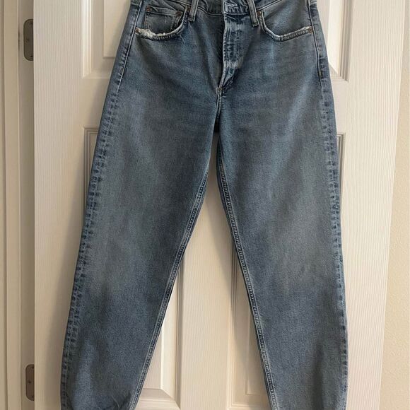 Agolde Kye Mid Rise Straight Jean - Picture 1 of 7